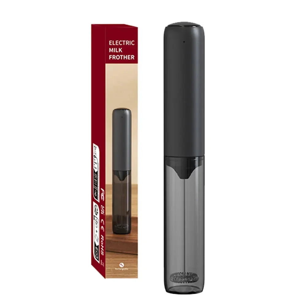 Electric Drink Mixer Rechargable Handheld Milk Frother Powerful Stirrer Egg Beater for Lattes Coffee Foam Maker