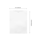 10Pcs Clear PP Plastic File Folder Sleeve Hanging Document Organizer for Office Study Paper Storage Portable File Container A4