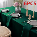 Set Of 6/12/24 40x40cm Table Cloth Napkins Durable Polyester Thicken Placemat Reusable for Kitchen Dining  Wedding Decoration