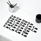 26Pcs Alphabet Index Dividers Plastic Vinyl Record Organizers A-Z Letter Guides Dvd Cd Album Media Shelf Markers