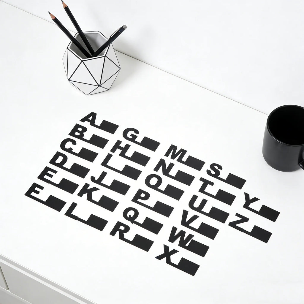 26Pcs Alphabet Index Dividers Plastic Vinyl Record Organizers A-Z Letter Guides Dvd Cd Album Media Shelf Markers