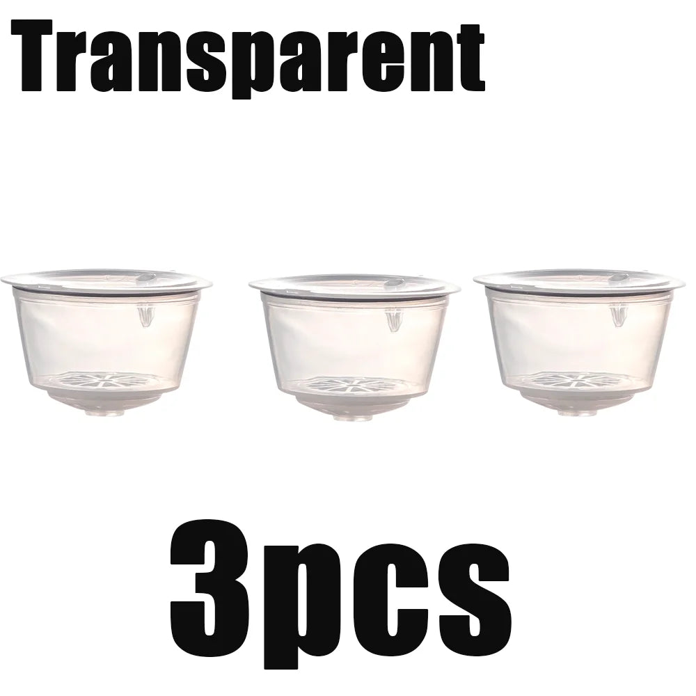 1/3/5/10pcs Reusable Coffee Capsules Filter Cup Dispenser for Nescafe Dolce Gusto Refillable Coffee Capsules Pod Compatible Kit