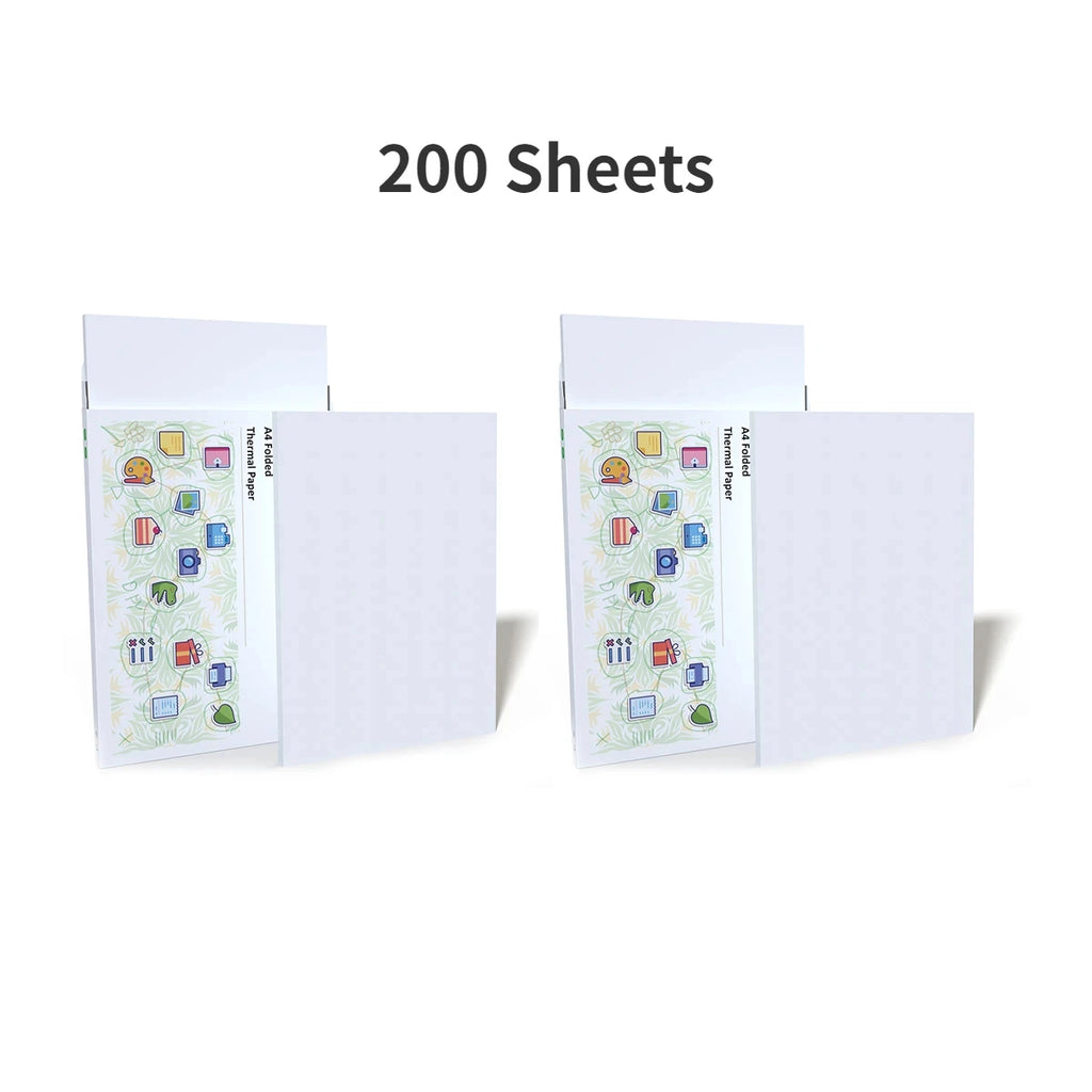 A4 Thermal Paper Printer Paper for A4 Portable Printer,For M08F-Letter, M08F M832,M833, M834,M835, 8.27"×11.69” Size, 100 sheets