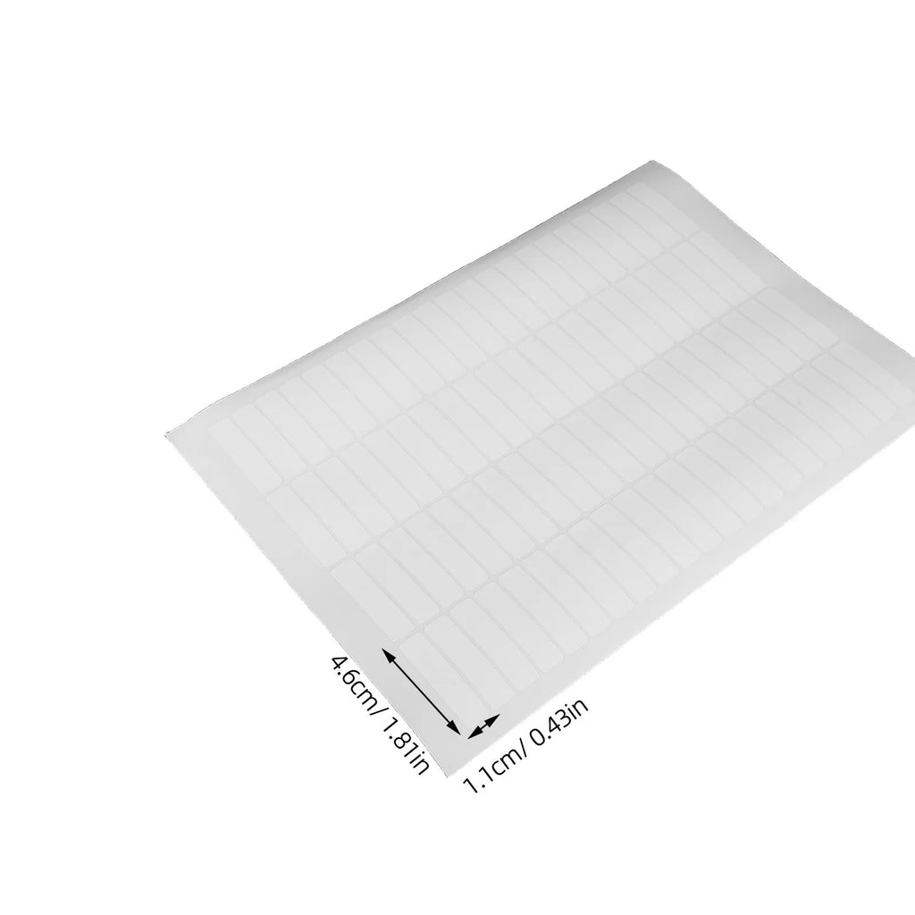 20Sheets Waterproof Rectangular Coding Labels Blank Self-Adhesive White Sticker Paper for File Folder Labels Address Shipping