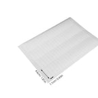 20Sheets Waterproof Rectangular Coding Labels Blank Self-Adhesive White Sticker Paper for File Folder Labels Address Shipping