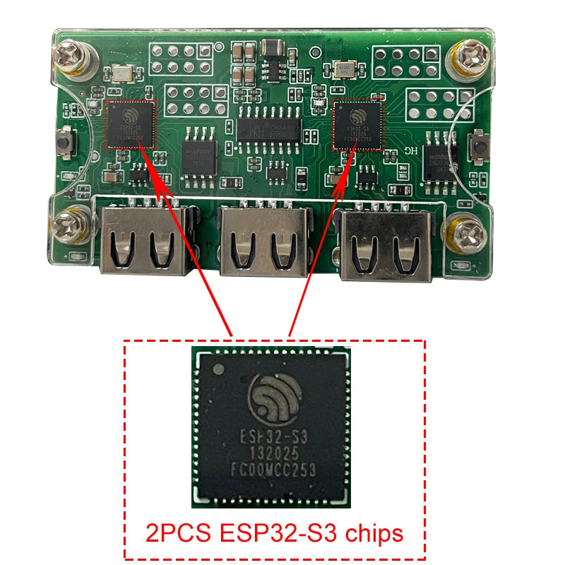 DMA MAKCU ESP32-S3 Arduino Development Boards High - Performance With 2PCS USB Cable Replace KMBOX Net
