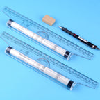 30cm/15cm drawing parallel ruler, roller balance ruler multifunctional drawing design, drawing ruler tool