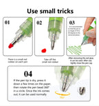 GuangNa 168/12 Colors High Gloss Acrylic Marker Pen Set,Hard Headed Drawing Pens,DIY Graffiti Paint Pen Stationery,GN.586