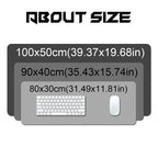 Cutting-Mat-white-on-black Mouse Pad Office Gaming Laptop Deskmat Anime Mousepad Gamer Keyboard Mouse Mat Computer Accessories