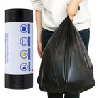30Bags/Roll Disposable Garbage Bag Trash Can Bin Small Medium Large Rubbish Bag Black Points Off Plastic Bags Bathroom Kitchen