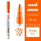 1pcs Japan UNI Paint Marker PX-21 Color Oil-based Permanent 0.8-1.2mm Tire Touch Up Painting Waterproof Graffiti Art Supplies