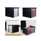 Expanding Hanging File Folder 25 Pocket Large Capacity with Tabs Accordion File Organizer for Receipts Envelopes Filing Cabinet