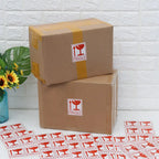 60pcs/lot Fragile Warning Label Sticker Hazard Warning Sign Handle With Care Keep Express Label Adhesive