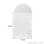 50pcs/lot Translucent Mini Envelope Jewelry Storage Bag for Card Earring Necklace Gift Packaging Bags Wedding Wedding Envelopes