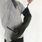 Acid and alkali resistant black lengthened anti-corrosion waterproof industrial latex thickened rubber gloves