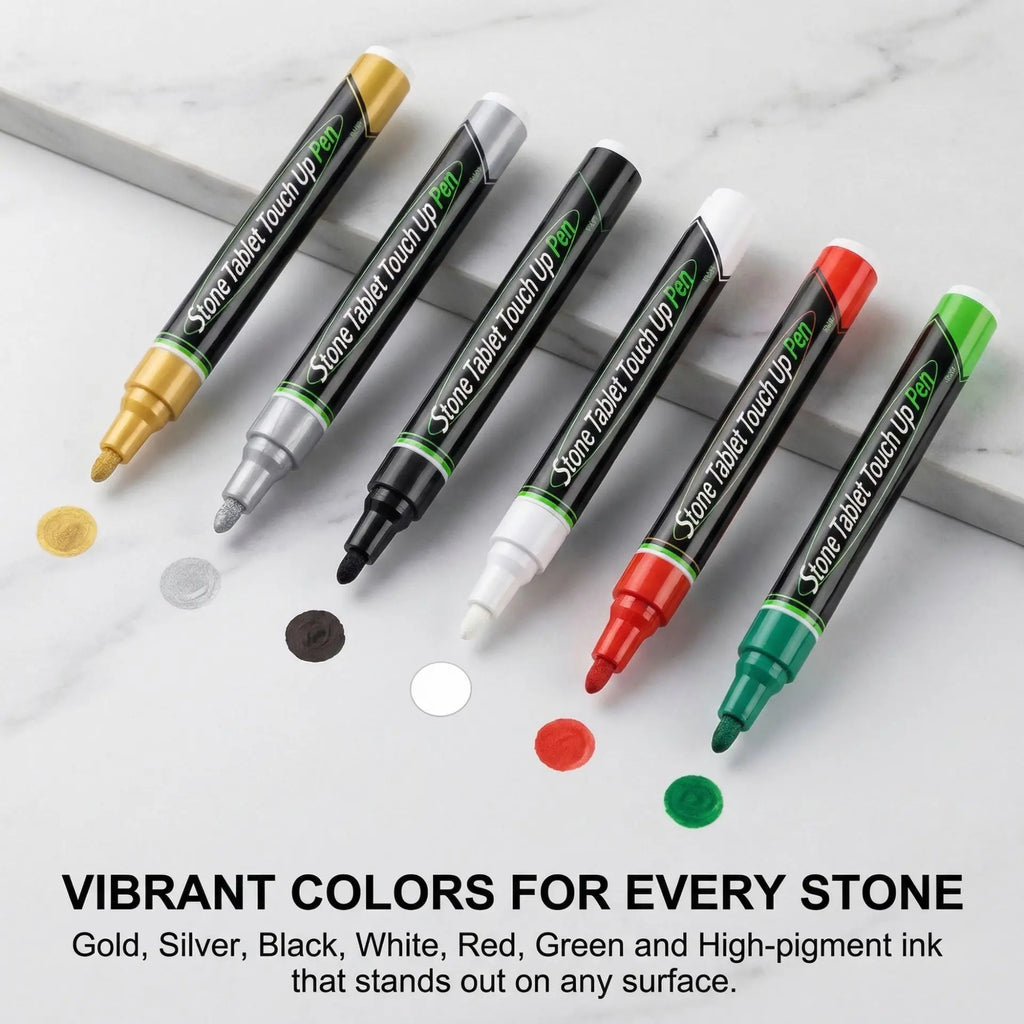 Tombstone Marker Inscription Restoration Pen Oil Based Quick Dry Weatherproof Touch Up Paint Pen For Granite Stone