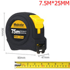 Precise Clear Steel Tape Measure Retractable 3M/5M/7.5M/10M Thickened Rubberized Woodworking Wear-resistant Tool Tape Ruler
