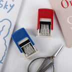DIY Handle Account Date Stamps Stamping Automatic Ink Return Mini Self-Inking Stamps For Office Supplies Date Wheel Stamp