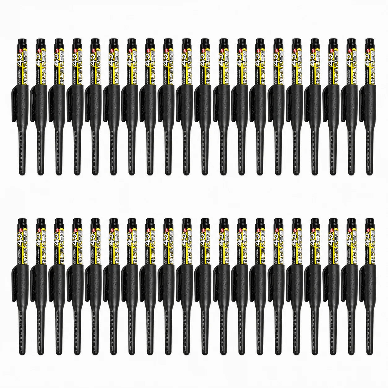 1-6Pcs 45mm Waterproof Long Head Nib Deep Hole Markers Pen Tile Carpenter Pen Multi-purpose for Woodworking Black/Blue/Red Ink