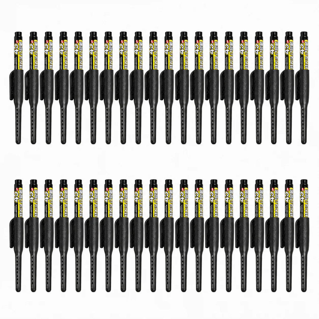 1-6Pcs 45mm Waterproof Long Head Nib Deep Hole Markers Pen Tile Carpenter Pen Multi-purpose for Woodworking Black/Blue/Red Ink