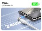AUFU 3Pcs 9Pin Magnetic Type C Adapter 240W Fast Charging USB C To Type C Adapter OTG Connector For Samsung Xiaomi Lenovo Laptop