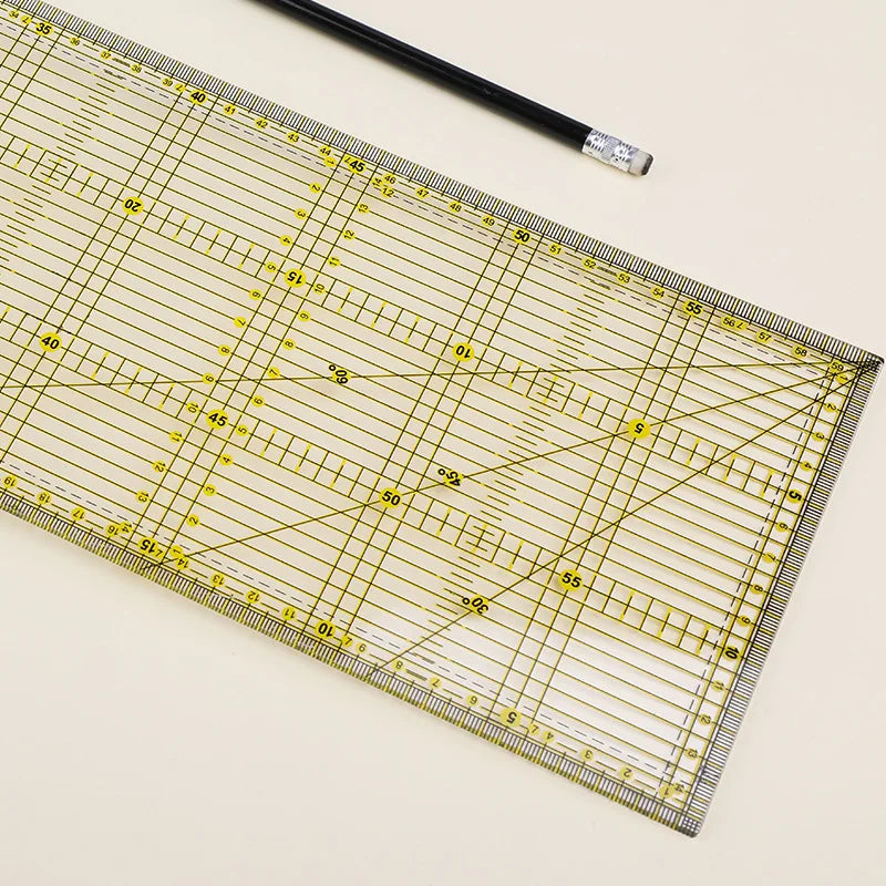 1pc Patchwork Ruler Quilting Tools Sewing Patchwork Rulers Fabric Cloth Cutting Ruler Drawing Ruler Tailor Sewing Accessories