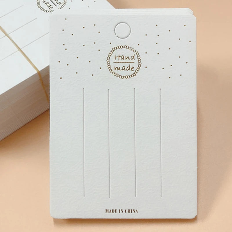 20/50Pcs 7.5*10.5CM Hair Clips Packing Cards Hairpins Display Holder Handmade Tags for DIY Hair Jewelry Retail Tags Price Labels