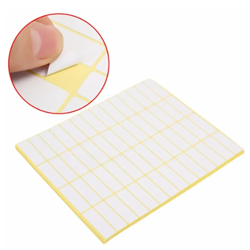 15Sheets Multifunction Labels Stickers Self Adhesive Sticky Package Label White Blank Tag Stickers Office School Supplies