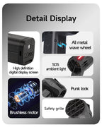 X64 Pro Car Violent Blower Powerful Electric Air Blower Brushless Motor Thrust Electric Air Duster for Car Dry 1.5kg/s 350km/h