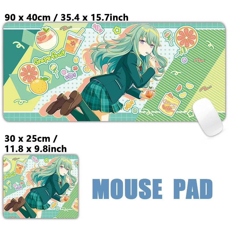 Project Sekai Birthday Full Character 25-ji Nightcord de PJSK Mouse pad Table Mat Gaming XXL Anime Mousepad Keyboard Desktop Mat