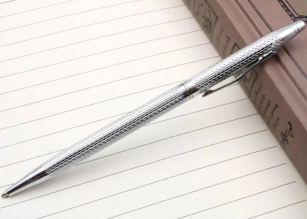 Luxury High Quality Twist Wave Pattern Drawing Ink METAL Ballpoint Pen Stationery Office School Supplies New