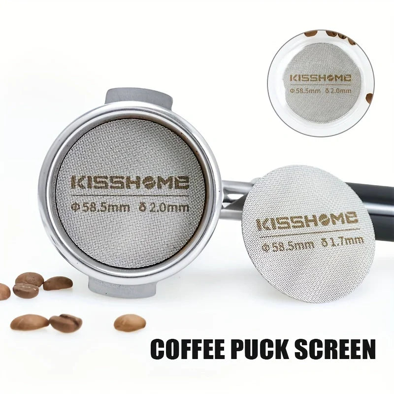 Coffee Puck Screen Reusable Heat Resistant Metal Espresso Filter Mesh For 51mm 54mm 58mm Portafilter Barista Accessories Tools
