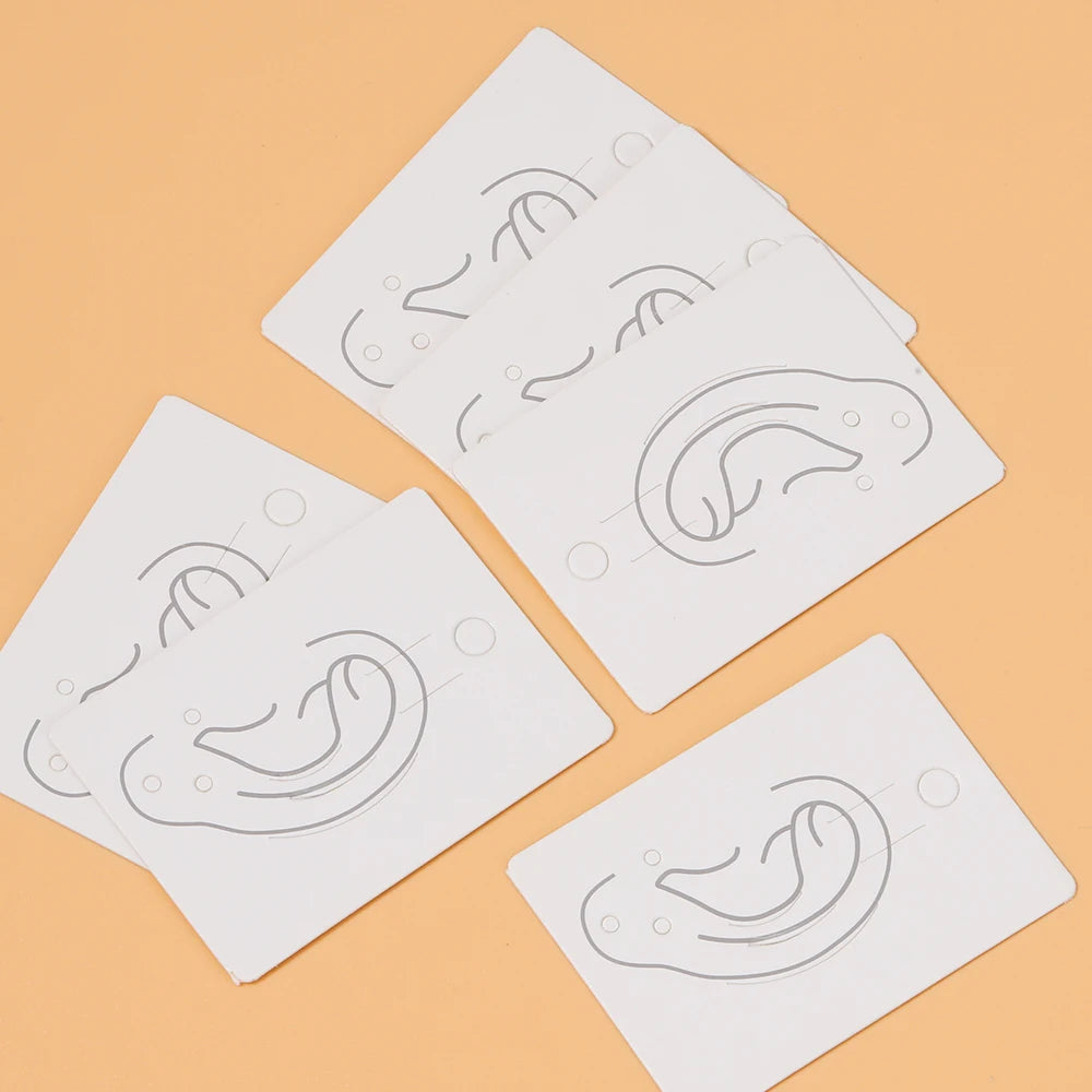 50pcs Earrings Jewelry Display Cards Kraft Paper Packing Tag for diy Jewelry Ear Bone Clip Nails Holder Hanging Retail Price Tag