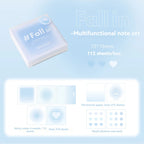 112Sheets Multifunctional Sticky Notes Portable Student Note Marker Writing Sticky Notes Self-Adhesive Easy To Apply Notepad