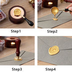 100 Pcs Vintage Wax Seal for Stamps Retro Wax Print Beads Sealing Macaron Gold Wedding Birthday Wax Lacquer for Seals Lacre