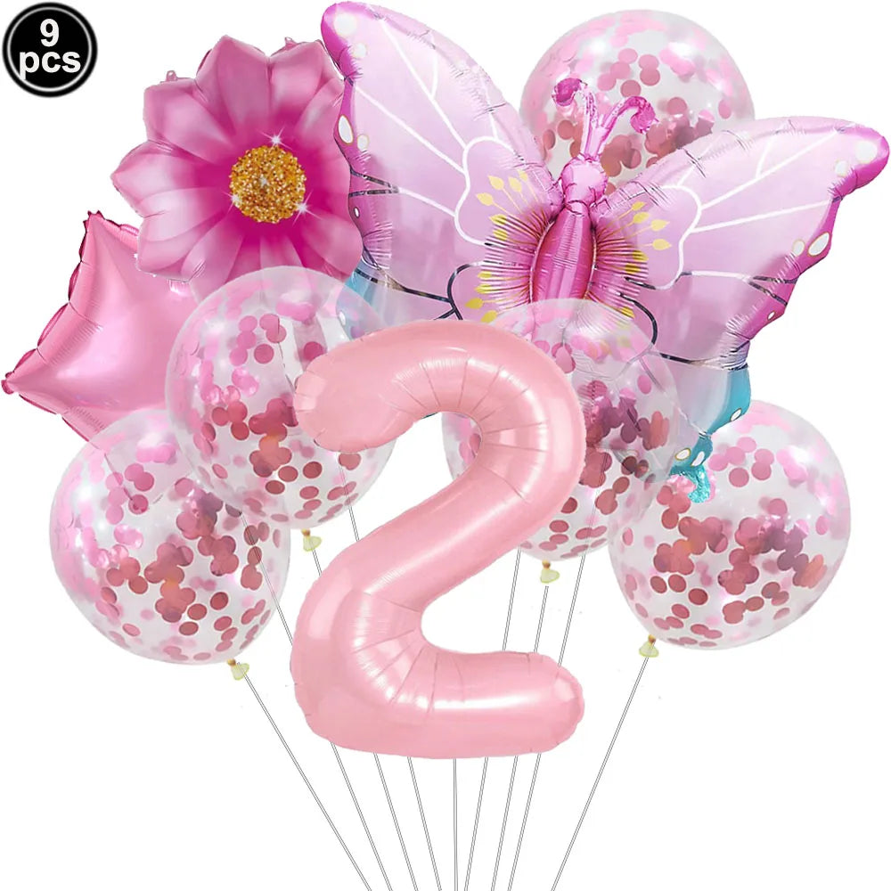 Butterfly Birthday Party Decoration Disposable Party Plates Cup Napkin Tablecloth Butterfly Knìfe Birthday Decoration Baby Showe