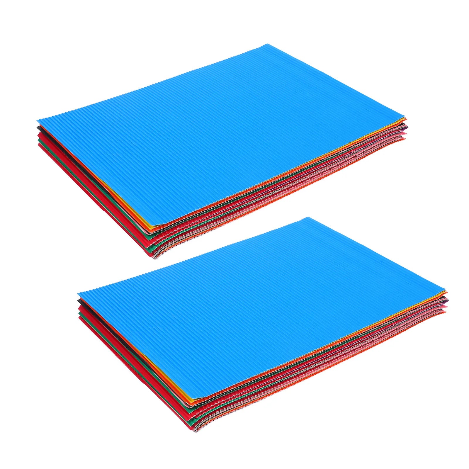 40Pcs Colored Corrugated Paper Sheets Thick Construction Paper 11.81x8.27 Inch for DIY Arts Crafts School Supplies