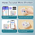 Dolewa D2 Label Maker Printer Portable Printer Thermal Paper Printer Label Sticker Paper Printer for Photo Printing