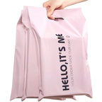 50PCS Thank You Pink Poly Mailer Adhesive Envelopes Bag DIY Logo T-shirt Underwear Dress Leggings Toys Shipping Portable Pouches