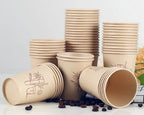 Custom LOGO Disposable Paper Cup for Hot Drinks Coffee Baby Shower Party Decoration Tableware Supplies