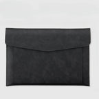 A4 Leather Document Bag Storage Bag  Large Capacity Double-layer File Folder Business Official Briefcase