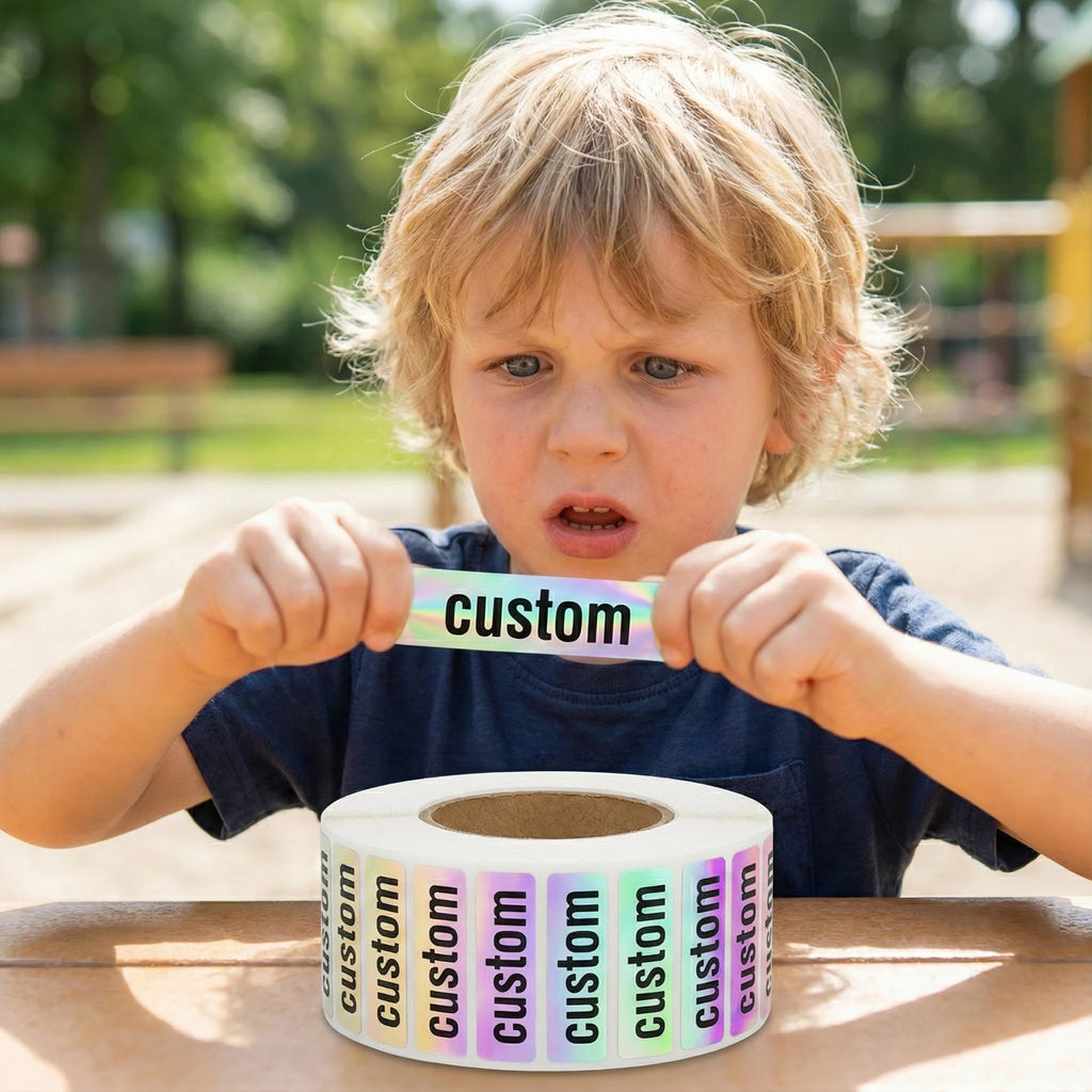 Custom Kawaii Name Tag Sticker Waterproof Stickers Decals Personalized Label for Children School Stationery Bottle