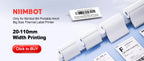 NIIMBOT B4 Potable 4inch Label Printer 20-110mmm Print Width Label Shipping Barcode Sitcker Big Size Multiple Devices Connected