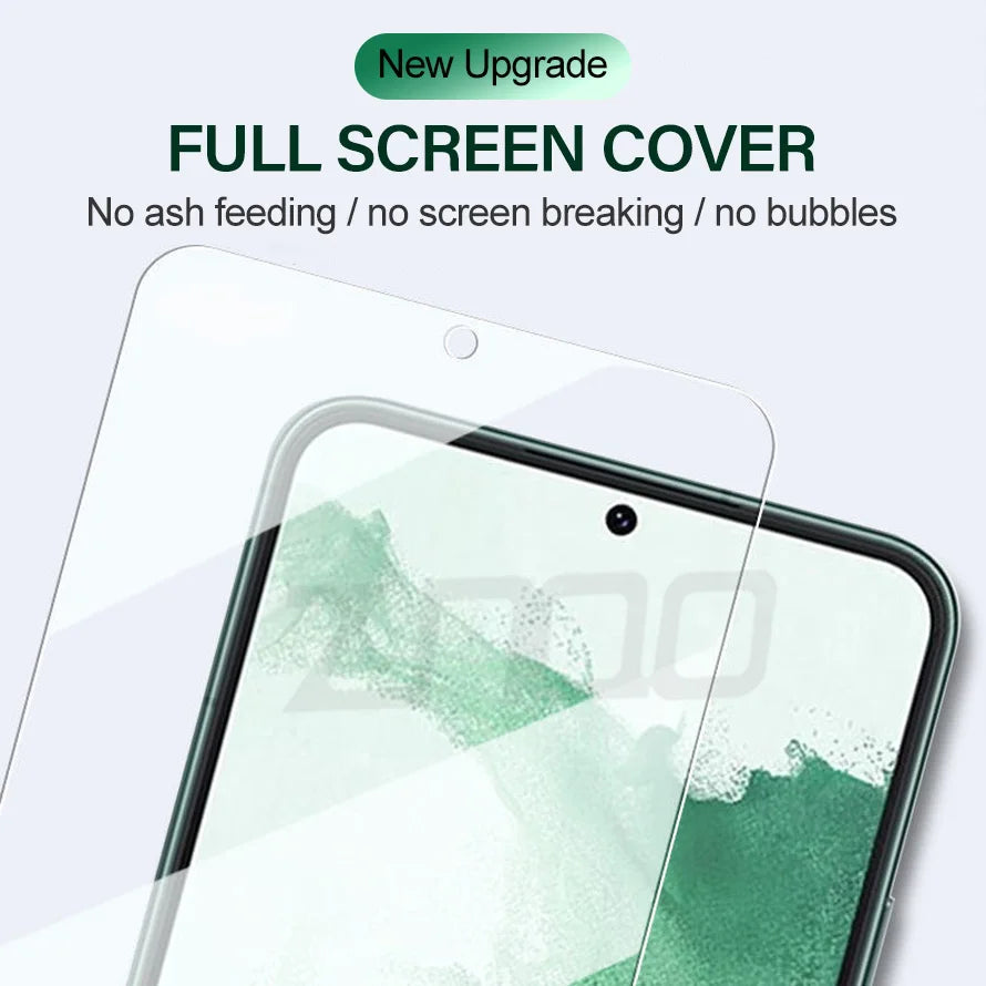2PCS Tempered Glass For Samsung Galaxy S21 S22 S23 Plus S24 FE S25 S26 Ultra S25edge Screen Protector Fingerprint Unlocking