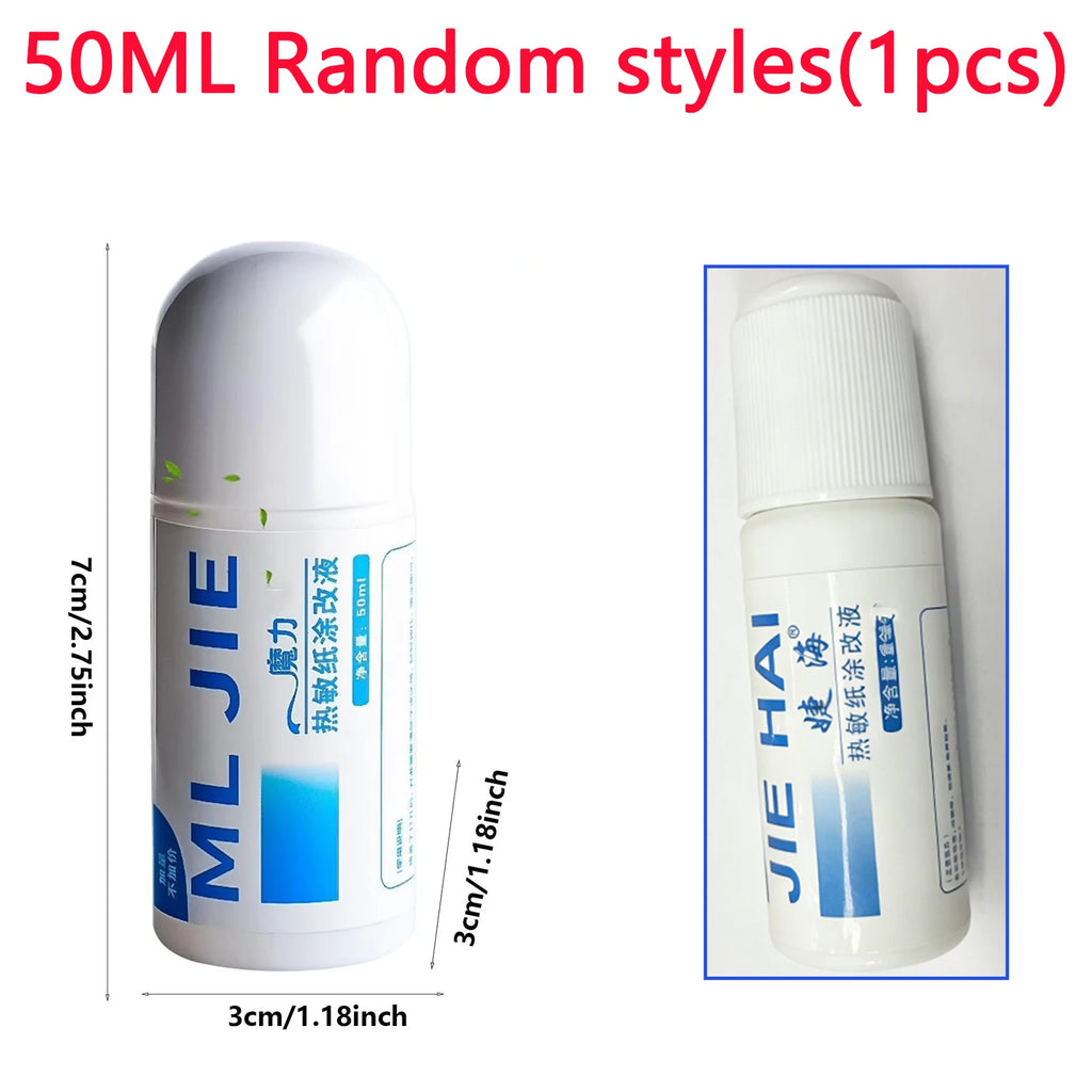 Portable Thermal Paper Correction Fluid Fast-Drying Anti Peep Identity Information ID Info Privacy Protector Quick Eraser Covera