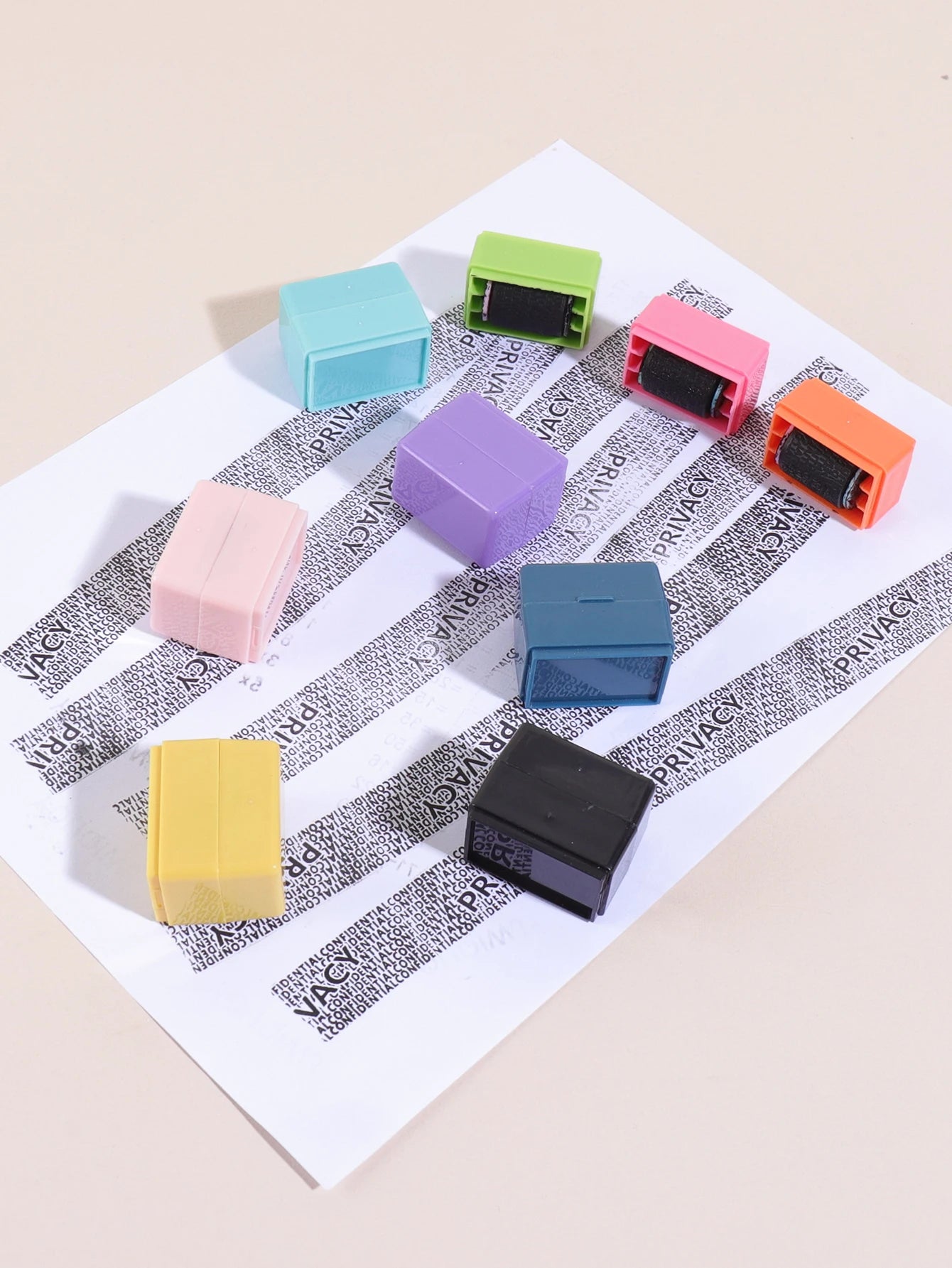 Theft Protection Roller Stamp for Privacy Confidential Data Guard Your Security Stamp Roller Privacy Seal Roller Theft Protect