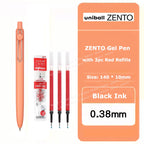 uniball ZENTO Standard 0.38/0.5mm Gel Pens,Water-Based Smooth Writing Roller Ball Pens Fit for a variety of occasions Stationery