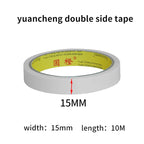 10M White Double Sided Tape Ultra-thin High-adhesive Super Strong Hand Tearable Tape 5-40mm Wide for Crafting And Packaging