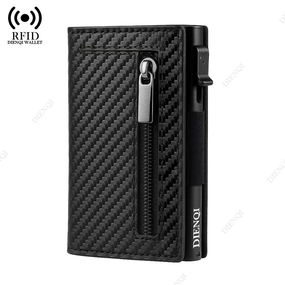 Multi-card Slot Men Wallet Business Card Holder Fashion Folding Large-capacity Coin Purse PU Leather Black Short Purse Card Case