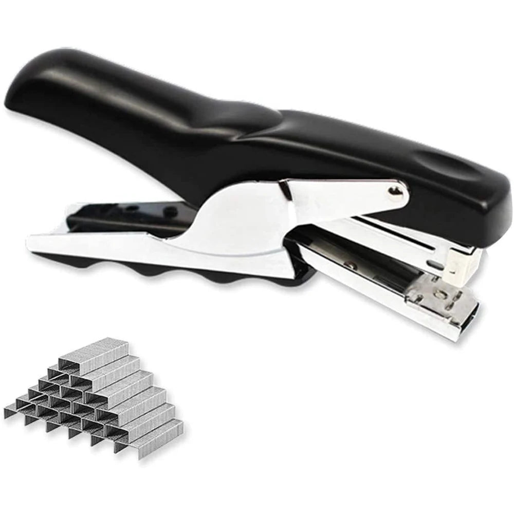 Stapler with 1000 Staples-Plier Stapler Save 60% Power,Good for Stapling at Home School or Warehouse